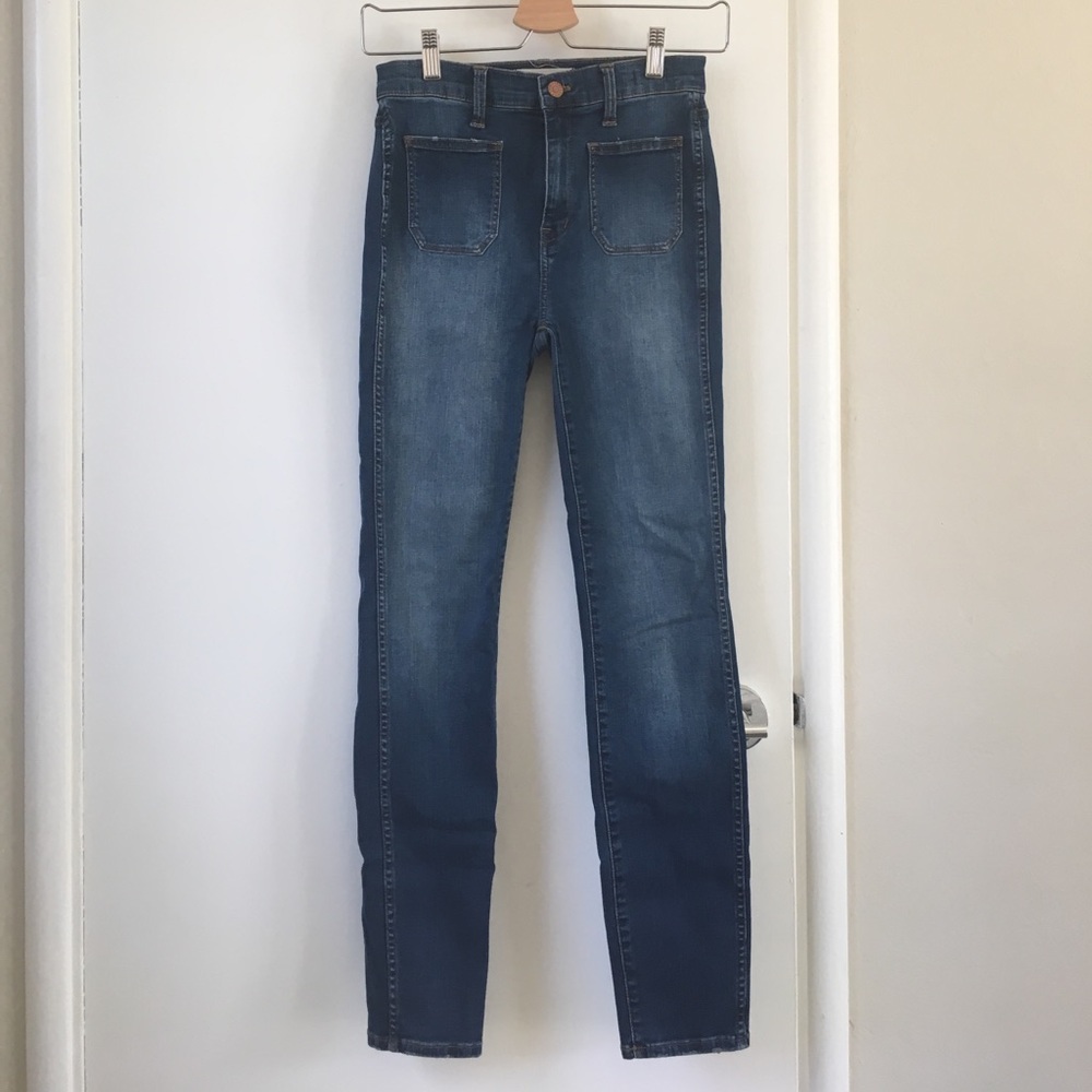 Madewell High Waisted Skinny Sailor SZ 26